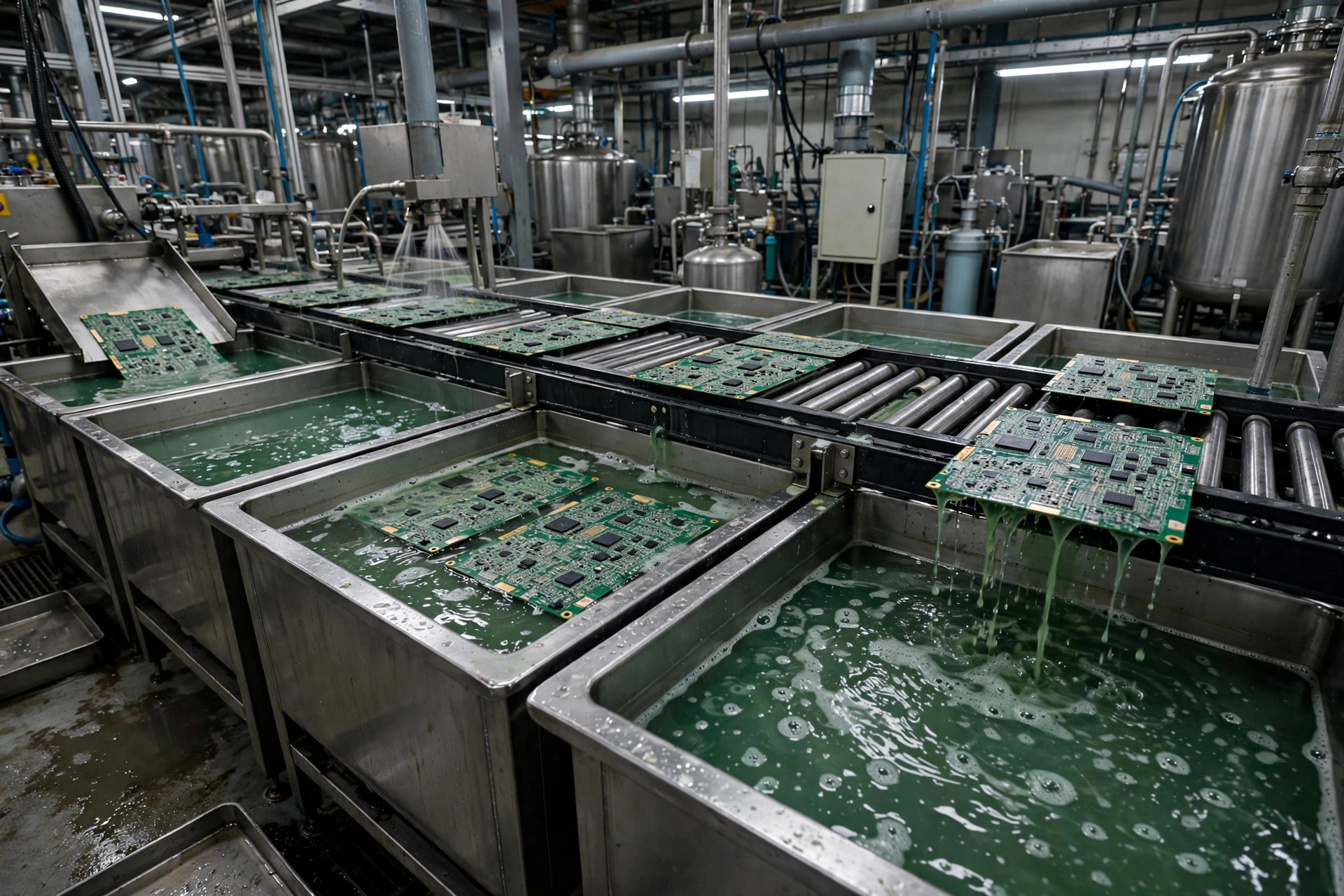 PCB微蚀液投加怎么配泵？新道茨PCB微蚀加药泵的三工序配置